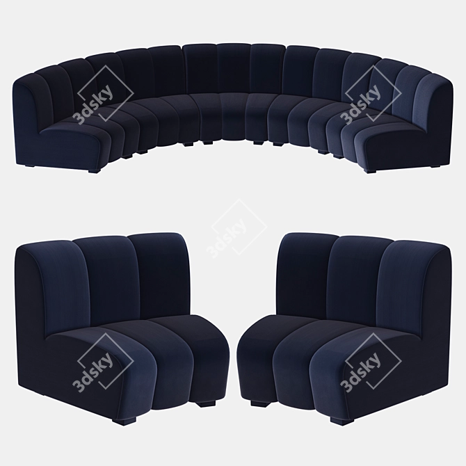 Modular Lando Sofa by Eichholtz: Versatile Elegance 3D model image 1