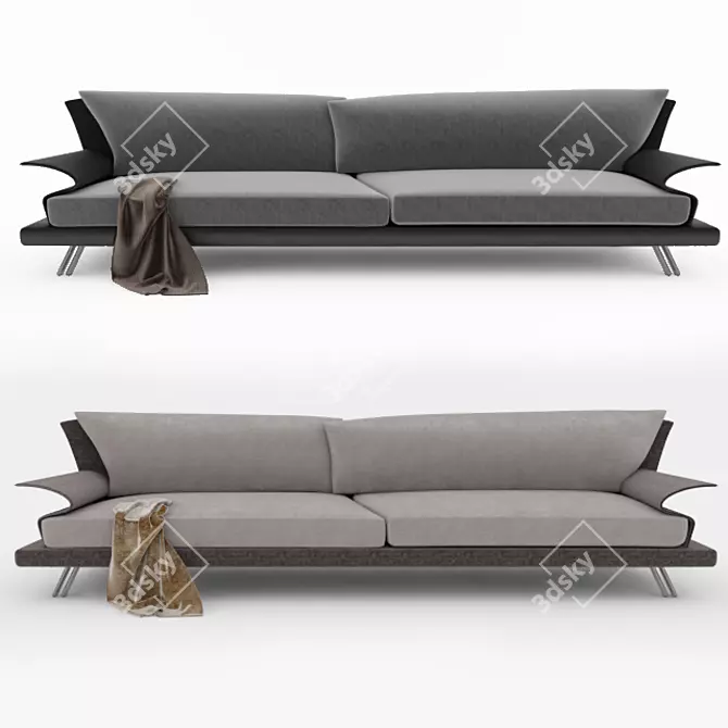 Luxury Super Roy Sofa by il Loft 3D model image 1