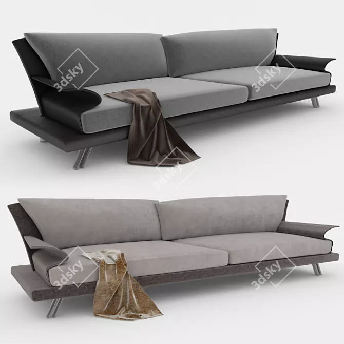 Luxury Super Roy Sofa by il Loft 3D model image 2