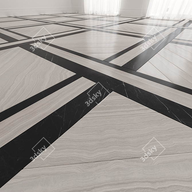 Luxury Marble Floor Tiles 3D model image 1