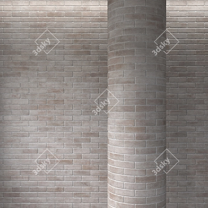 Brickwork Textures for V-Ray 3D model image 1