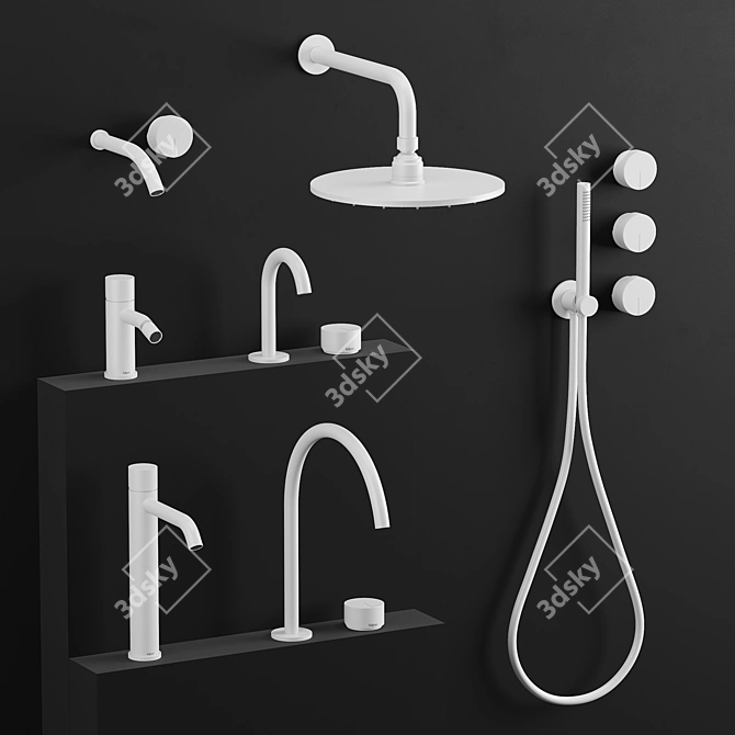 Falper Acquifero Set - Elegant and Versatile Bathroom Collection 3D model image 3