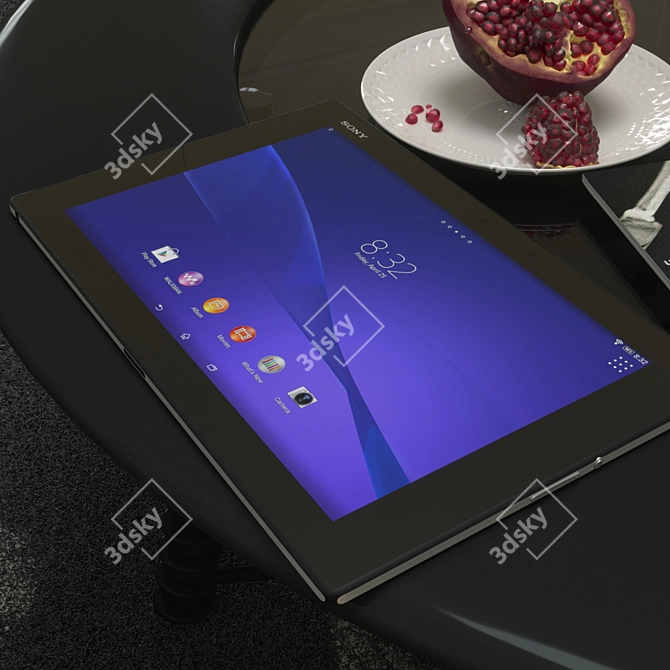 Sleek Sony Xperia Tablet Z-2 3D model image 3