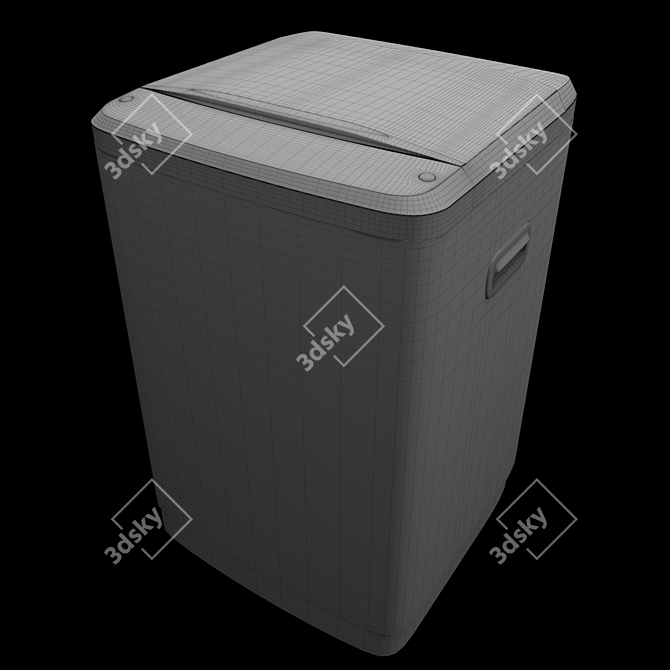 LG t7581nedl8 Washing Machine: High Poly, 71K Polys 3D model image 2