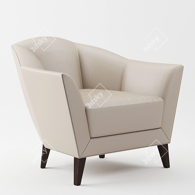 Elegant Christopherguy Odette Armchair 3D model image 1