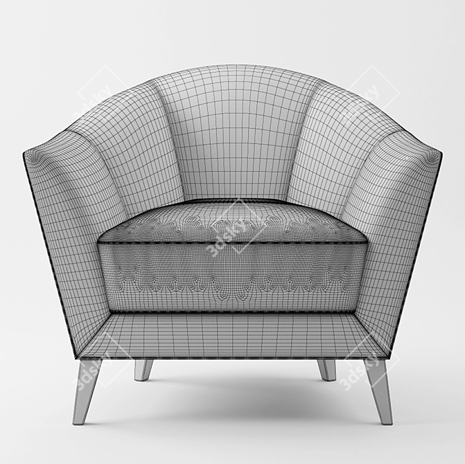 Elegant Christopherguy Odette Armchair 3D model image 3