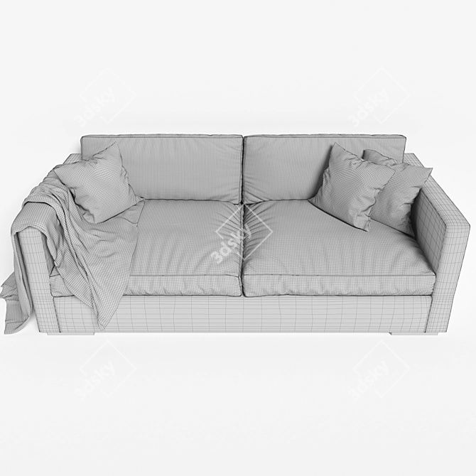 Elegant Meridiani Belmon Sofa 3D model image 3