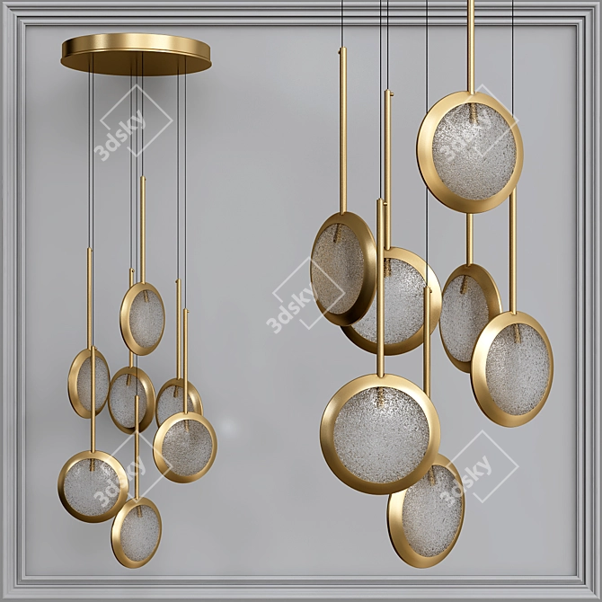 RIM Pendant Lights (Set of 7) 3D model image 1