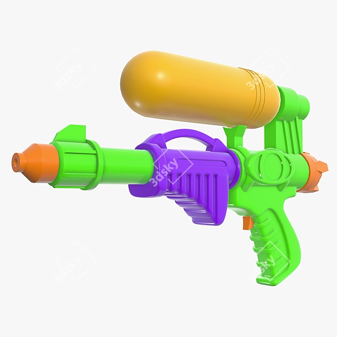 High-Powered Water Gun Toy 3D model image 1