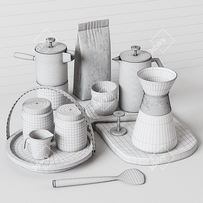 Kitchen Dream Decor Set 3D model image 3