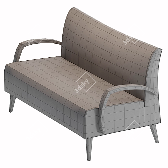 JMS Cassis 3-Seater Sofa: Modern Elegance for Your Living Space 3D model image 3