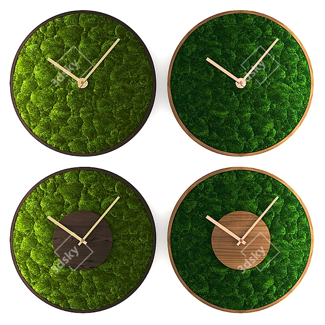 Title: MossTime: Innovative Moss-Stabilized Watch 3D model image 1