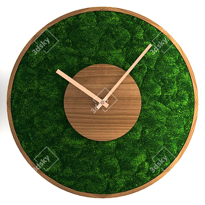 Title: MossTime: Innovative Moss-Stabilized Watch 3D model image 3