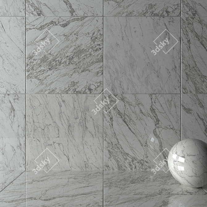 Marvel Pro Statuario Wall/Floor Tiles 3D model image 2