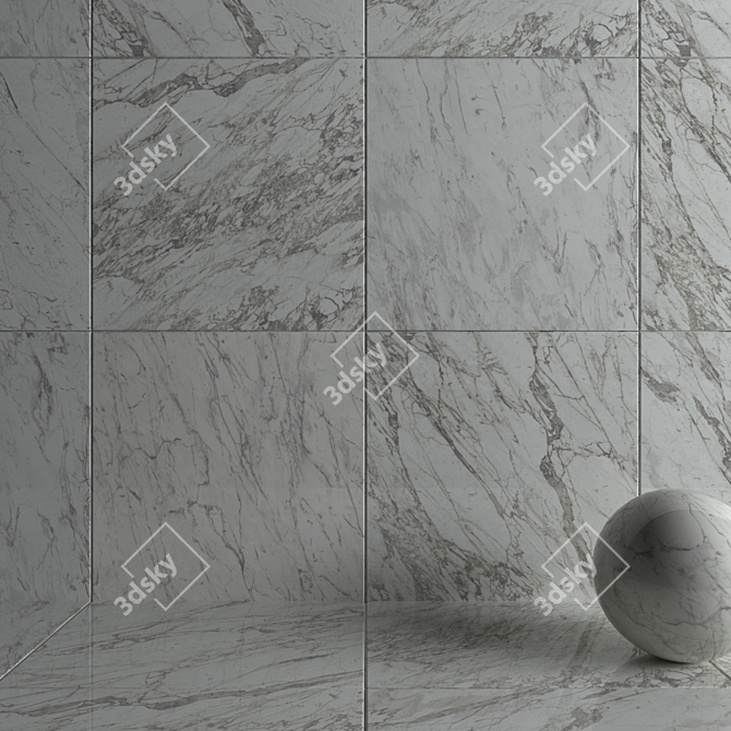 Marvel Pro Statuario Wall/Floor Tiles 3D model image 3