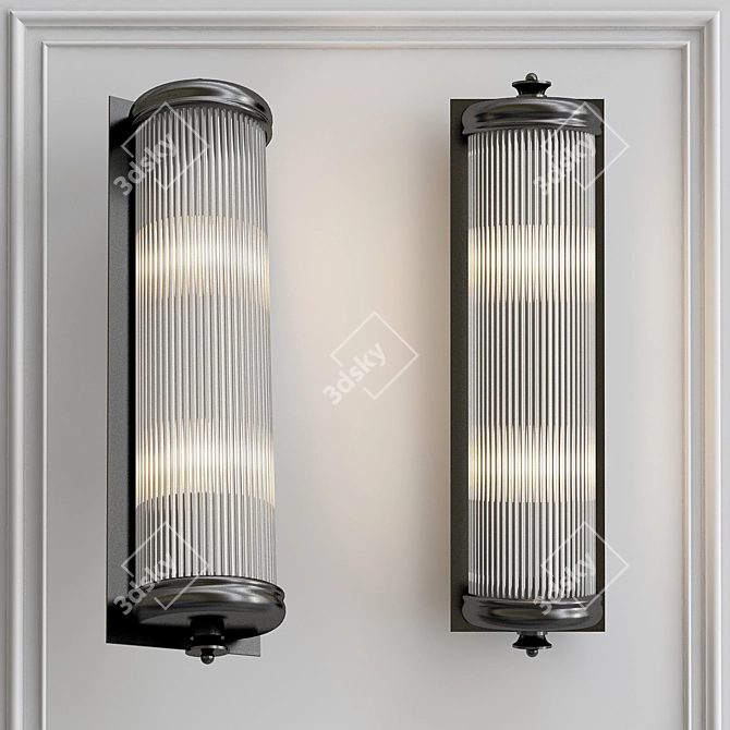 Title: Glorious L Bronze Wall Lamp 3D model image 4