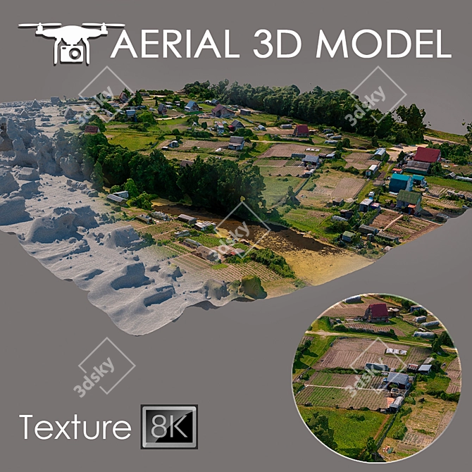 Aerial Scan: High-Res 3D Terrain 3D model image 1