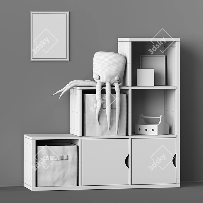 Kids' Furniture & Toy Set 3D model image 3