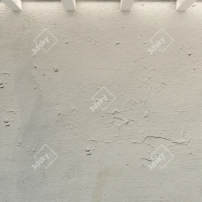 Title: Vintage Concrete Wall Texture 3D model image 3