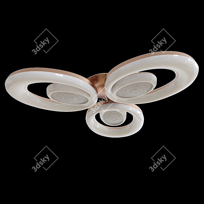 MoonLight LED 4-Lamp Fixture 3D model image 2