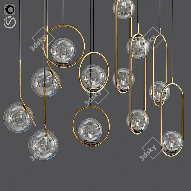 34-Piece Light Set: 3dsmax with Obj Format (Vray & Corona Compatible) 3D model image 1