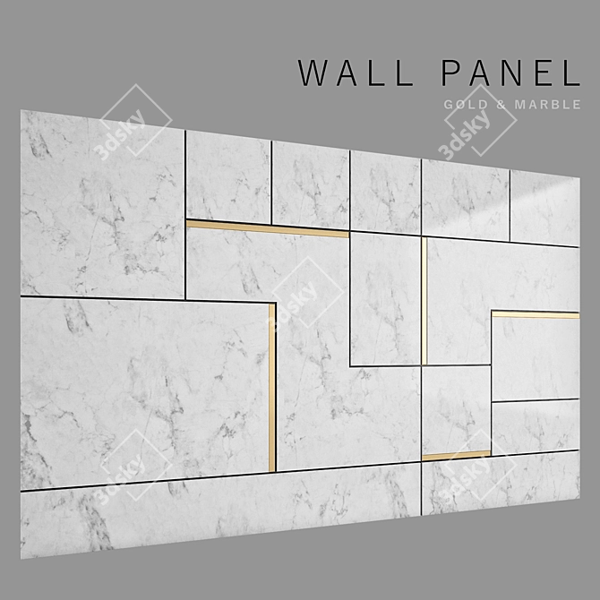 Versatile Wall Panel Design 3D model image 1