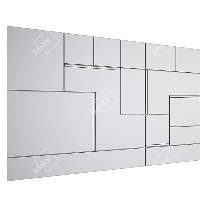 Versatile Wall Panel Design 3D model image 2