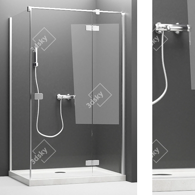 Luxury Shower Set + Grohe Appliances 3D model image 3