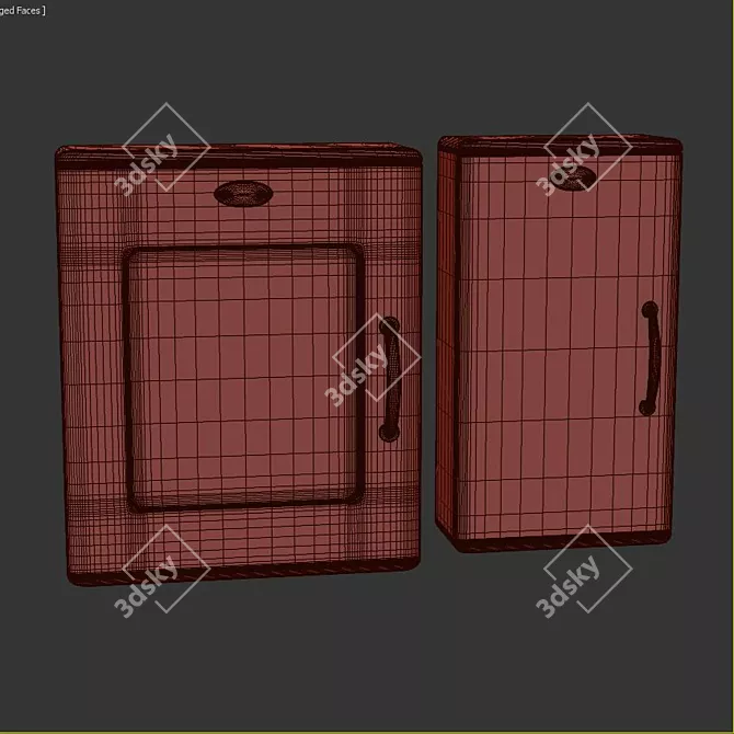 Stylish Versatile Storage Cabinet 3D model image 3