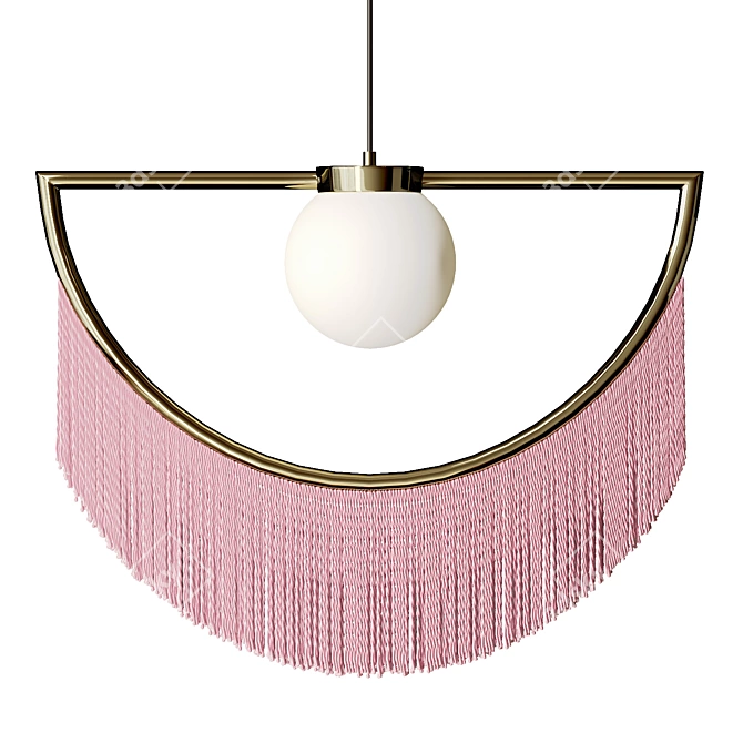 Fringe Tassel Pendant Lamp 3D model image 2