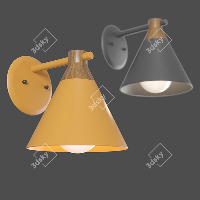 Scandi Joy Wall Sconce 3D model image 3