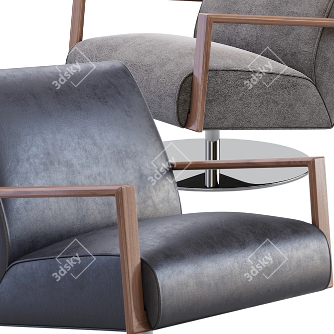 Modern Koinor Icarus Armchair 3D model image 2