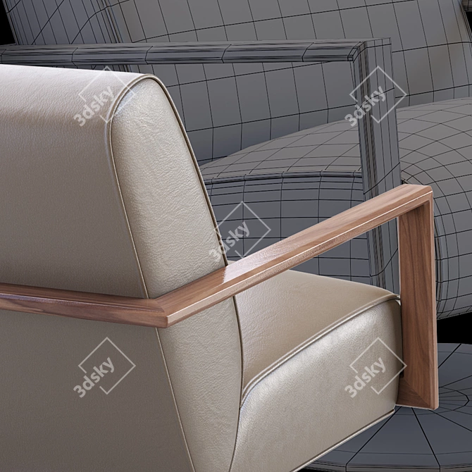 Modern Koinor Icarus Armchair 3D model image 3