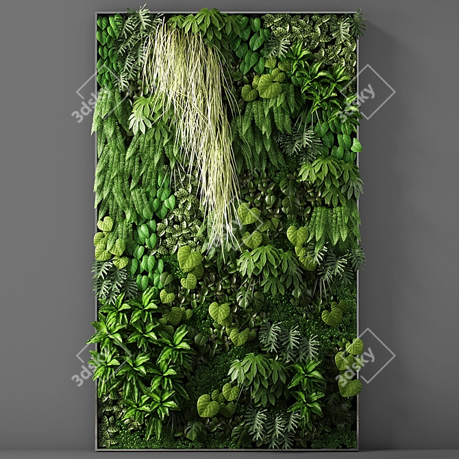 2000x1200mm Vertical Garden 05a 3D model image 1