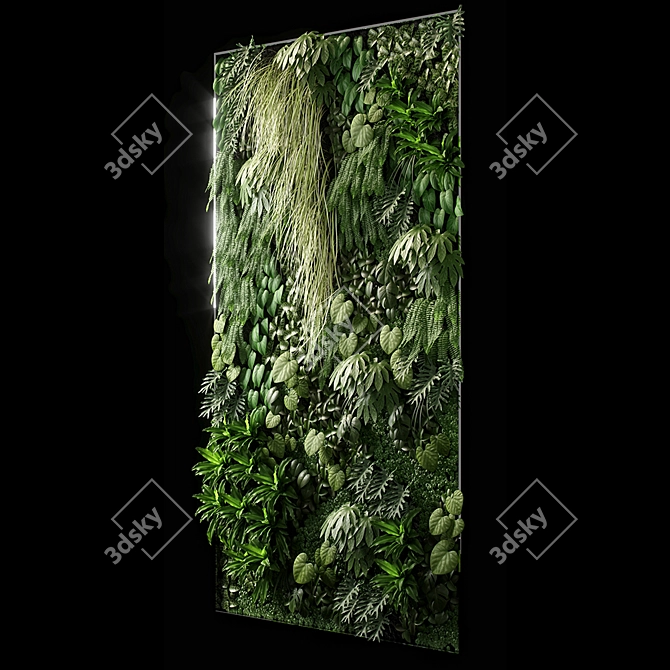 2000x1200mm Vertical Garden 05a 3D model image 2