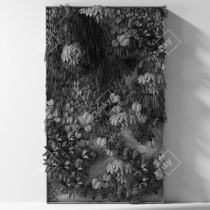 2000x1200mm Vertical Garden 05a 3D model image 3