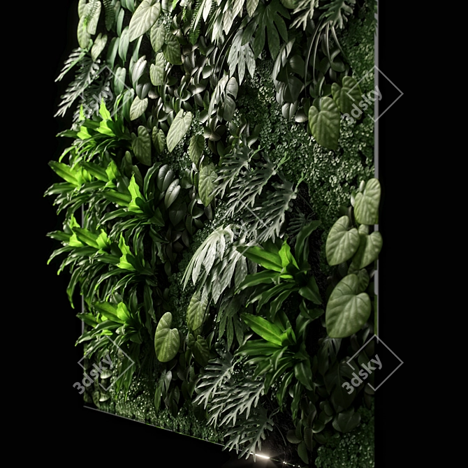 2000x1200mm Vertical Garden 05a 3D model image 4