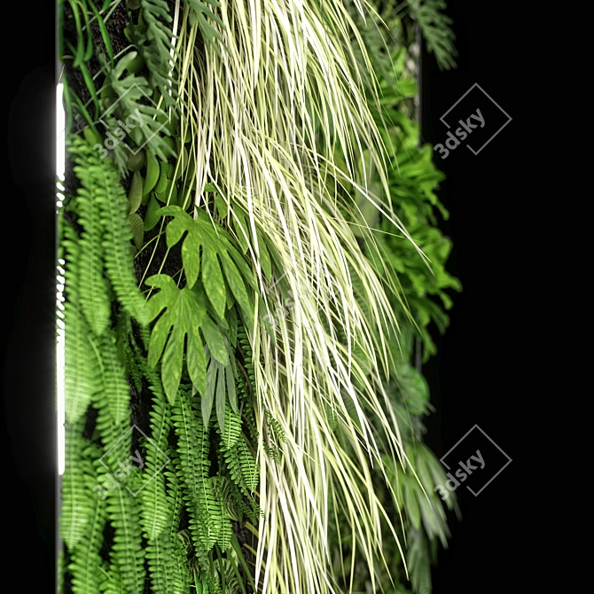 2000x1200mm Vertical Garden 05a 3D model image 6