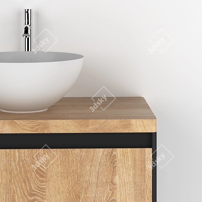 Elegant Velvex Sink Set 3D model image 2