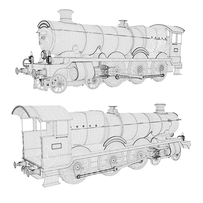 The Magical Hogwarts Express 3D model image 2