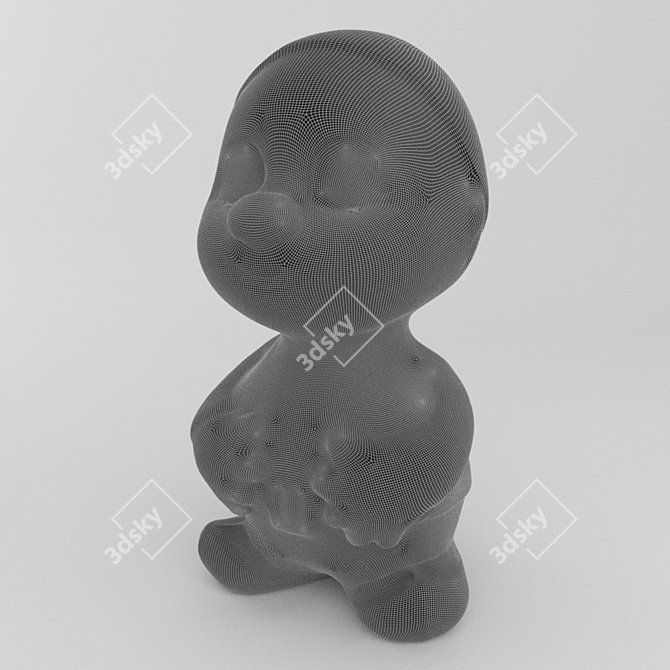 PBR-Optimized Toy Gnome 3D model image 2