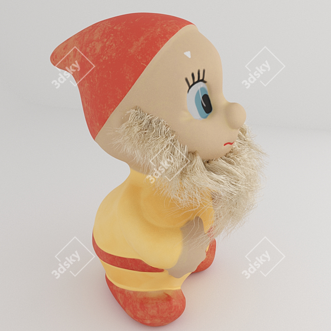 PBR-Optimized Toy Gnome 3D model image 3