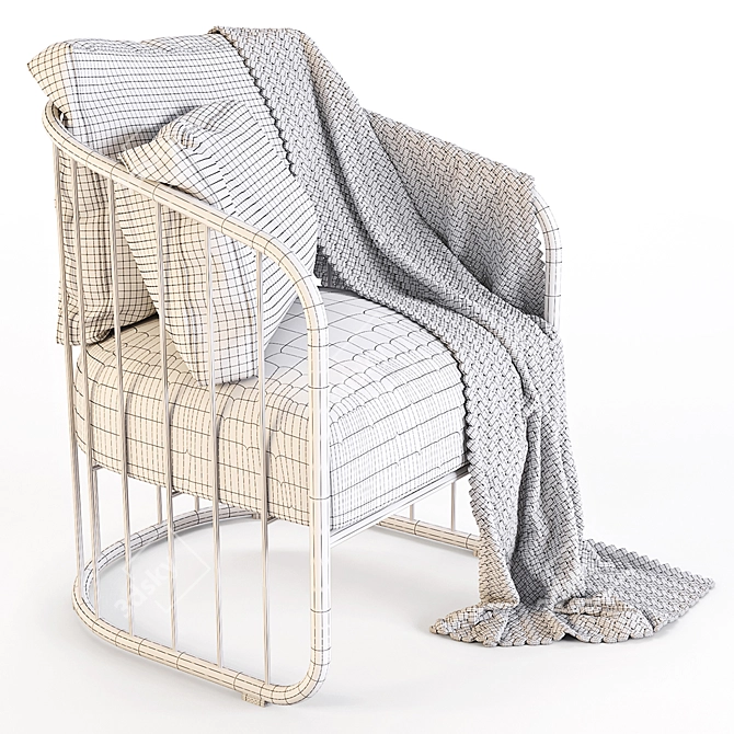 FormItalia Charleston: Elegant Occasional ArmChair 3D model image 3