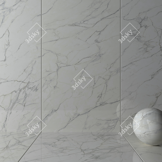 Marvel Calacatta Extra Wall Tiles 3D model image 2