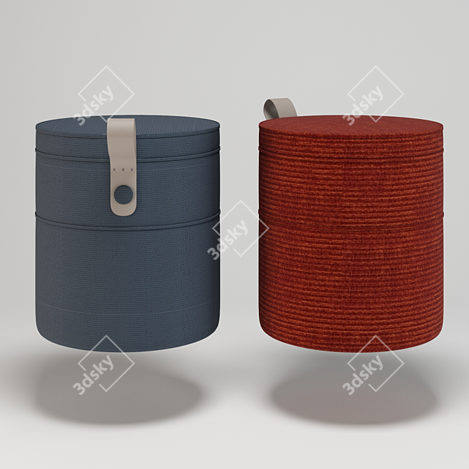 Versatile Bolia Grab Pouf: Moveable and Stylish 3D model image 3