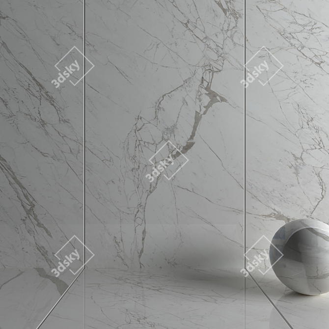 ATLAS MARVEL STATUARIO SELECT: 4K Multi-Texture Wall Tile 3D model image 3