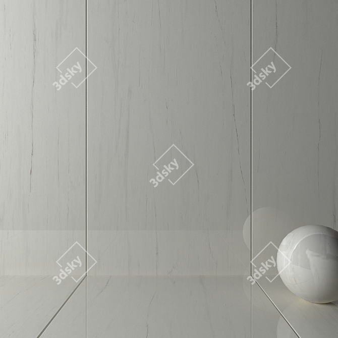 Marvel Stone Bianco Dolomite Wall Tiles 3D model image 2