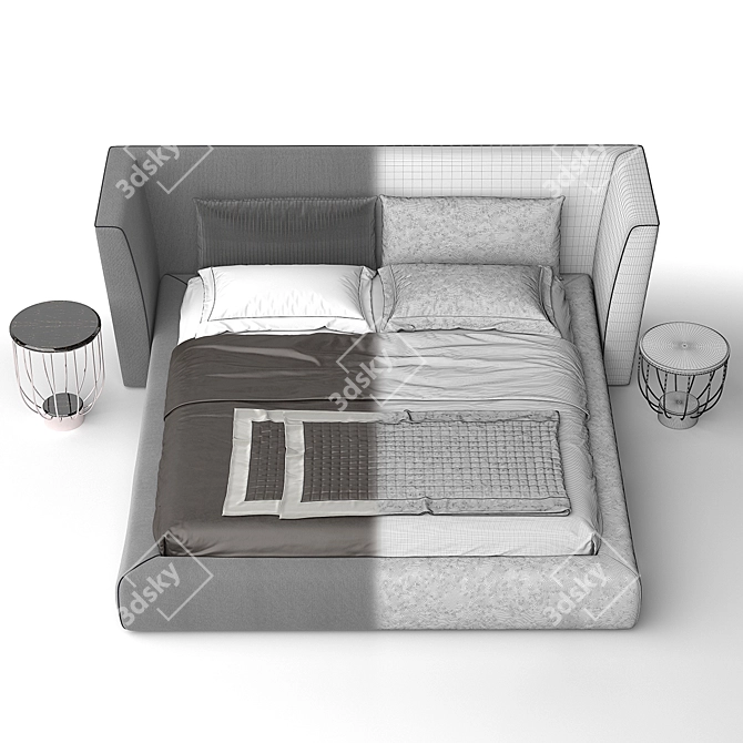 Eleganza Moderna: Letto Campomarzio 3D model image 2