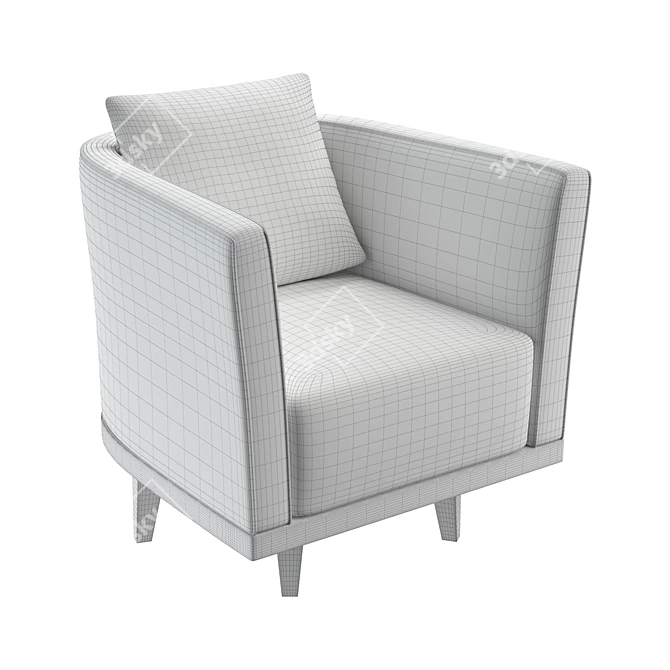 2011 Club Chair: Stylish, Comfortable, and Versatile 3D model image 3