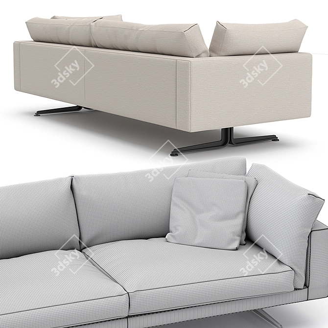 Modern Dvani Floyd Sofa 3D model image 3